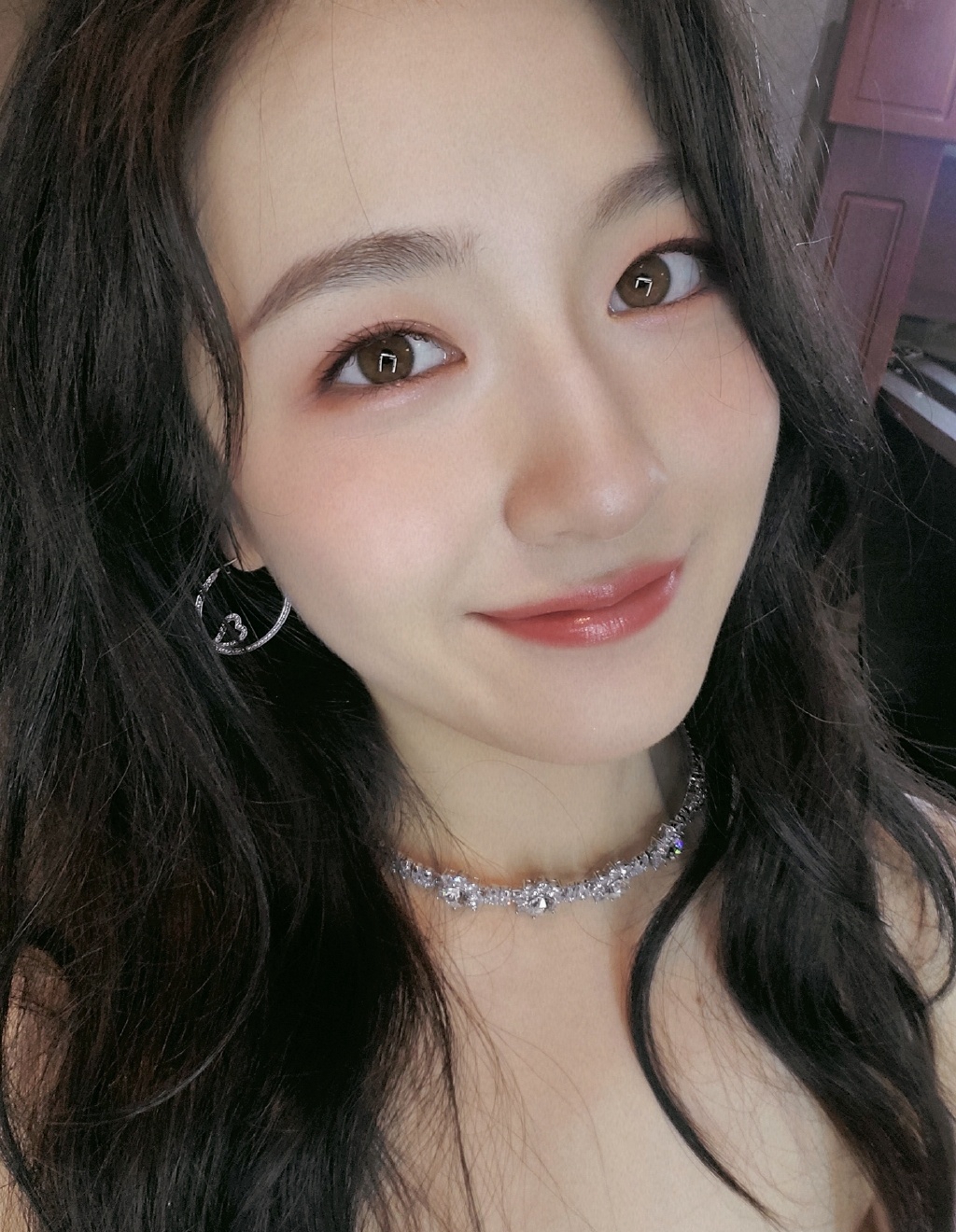 95后美女明星李兰迪清新甜美自拍图片