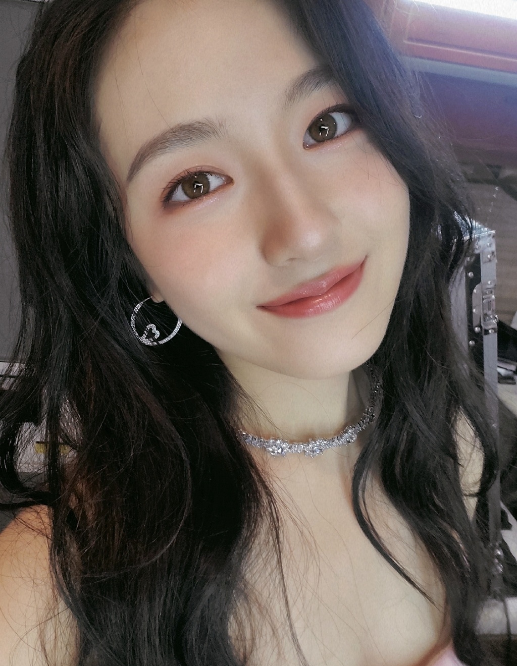 95后美女明星李兰迪清新甜美自拍图片