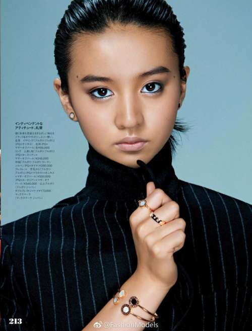 日本美女明星木村光希登日本版ELLE封面时尚大片