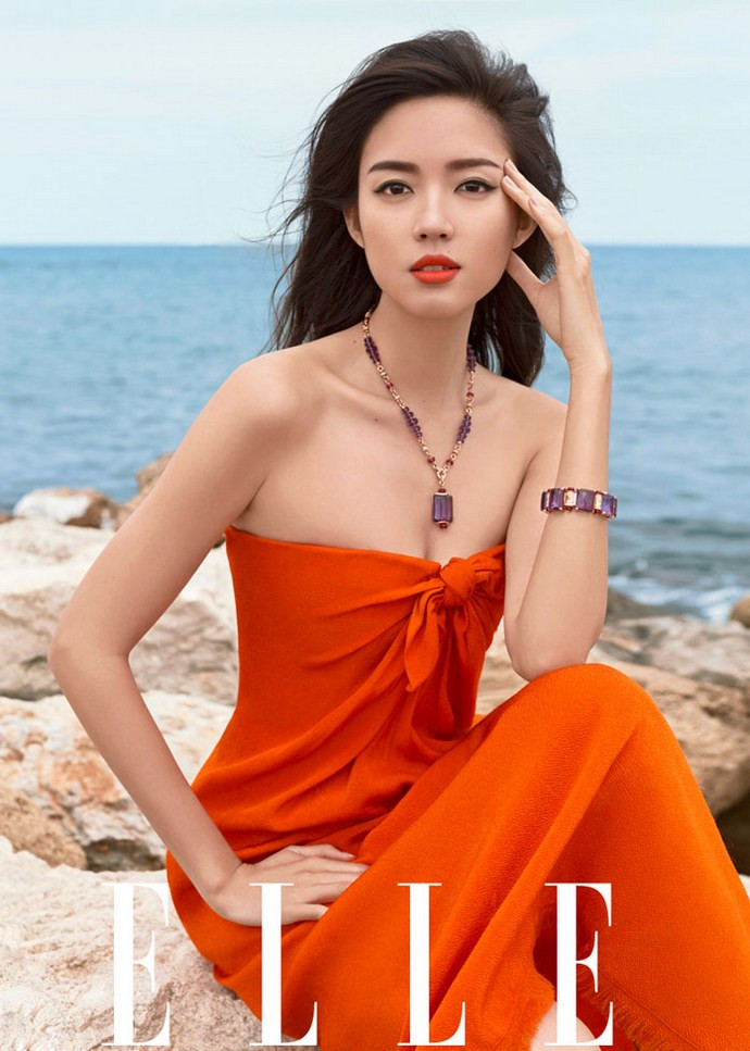 中国超模养眼美女张梓琳《elle》时尚性感写真图片