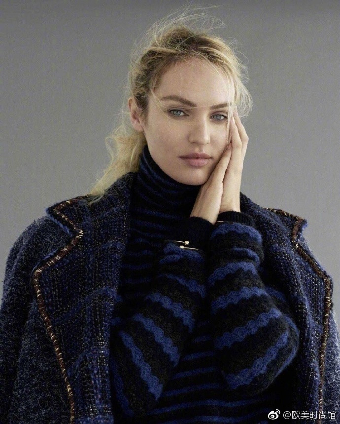 欧美美女明星Candice Swanepoel登上俄罗斯版《Elle》