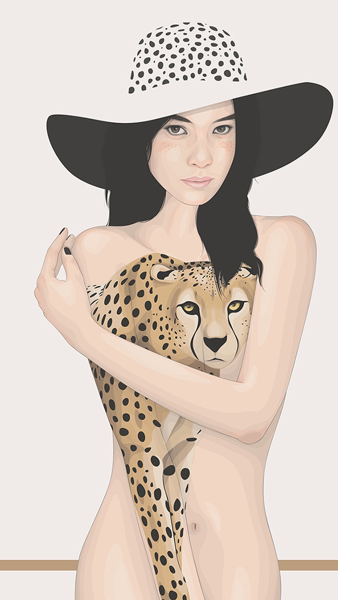 欧美美女手绘手机高清壁纸