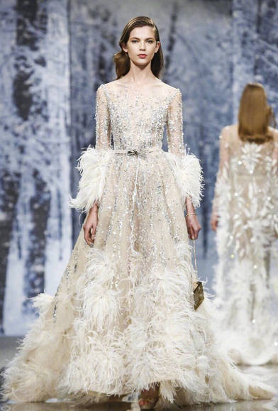 欧美图片Ziad Nakad Couture FW 2017美到开挂的冰雪女王