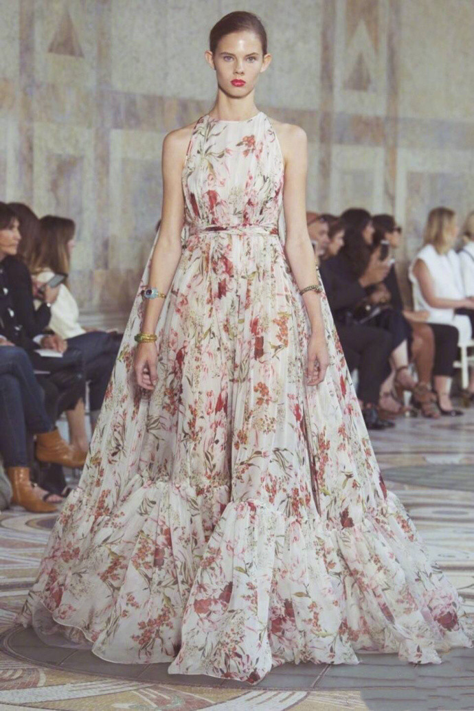 欧美美女模特演绎Giambattista Valli 2017高级定制晚礼