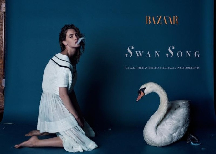 欧美超模土耳其芭莎三月刊-“Swan Song”天鹅之歌