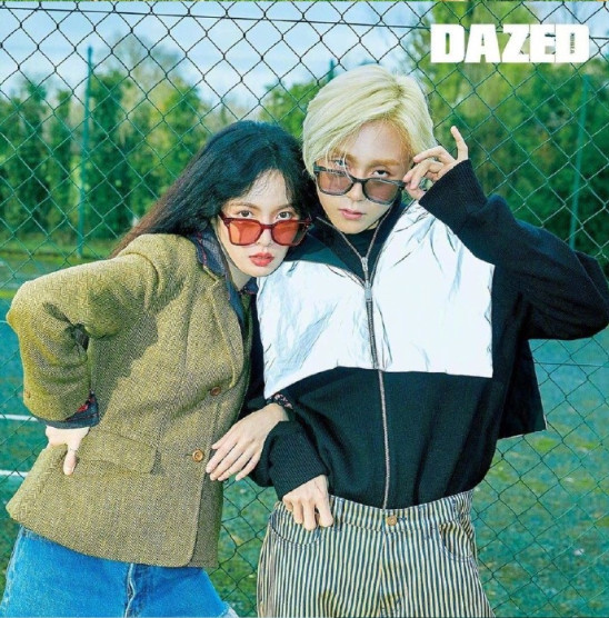 韩国明星泫雅x晓钟《DAZED》12月刊封面图片