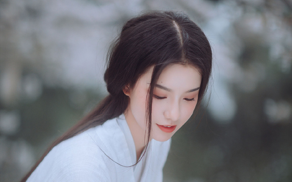 唯美古风白衣女子,白衣古装雪景图片唯美女生高清壁纸