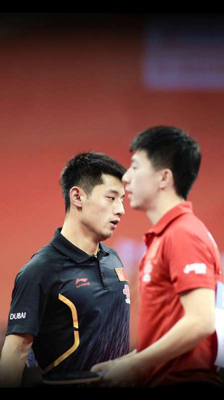 中国乒乓球运动员马龙张继科高清图片壁纸