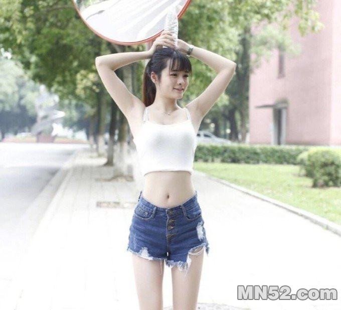 湖南农业大学校花孔一红清新纯美性感美女照