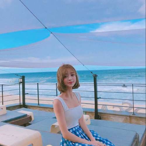 韩国美女网红姜泰莉发色发型脸型都好美图片
