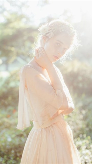 唯美梦幻欧美婚纱写真手机壁纸