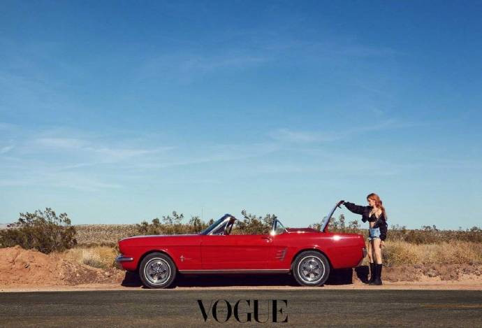 韩国美女图片 小野马金泫雅《Vogue》五月号性感