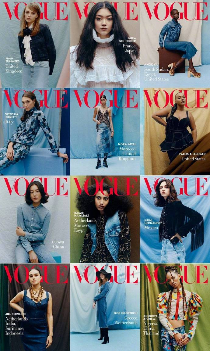 中国美女超模刘雯登上《Vogue US》4月刊封面图片