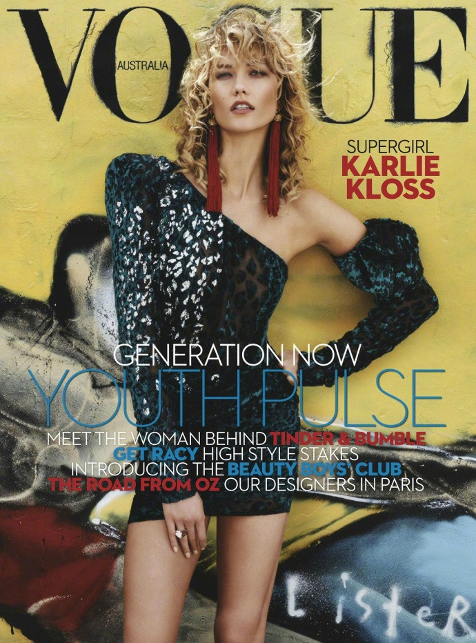 欧美超模Karlie Kloss澳大利亚版《Vogue》四月刊封面