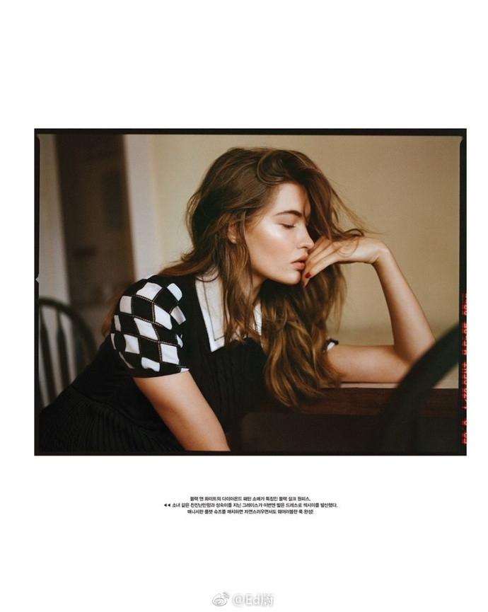 欧美当红超模Grace Elizabeth登上韩国版VOGUE 2018年六