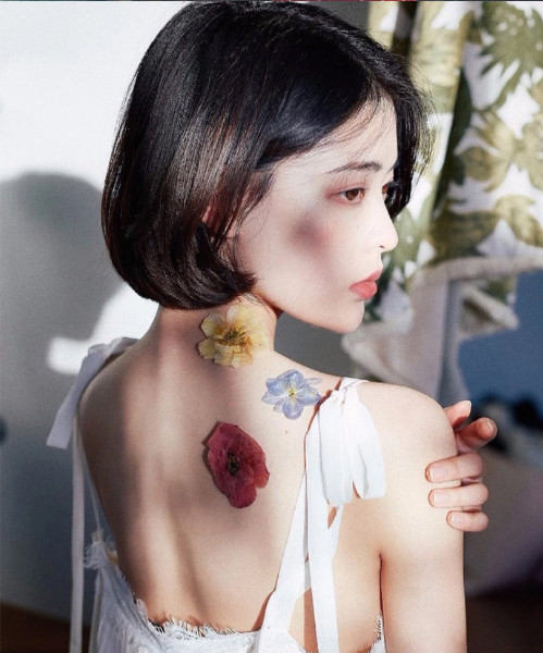 短发女生复古发型清纯mm韩国美女图片