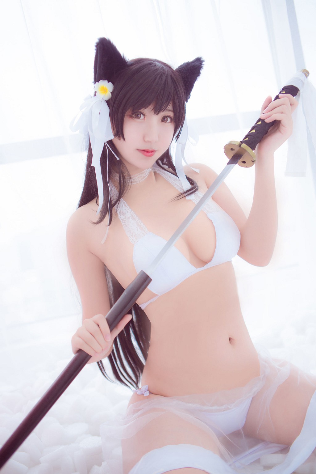 童颜巨乳校园JKCosplay爱宕泳衣百合女女私房互脱高清写真