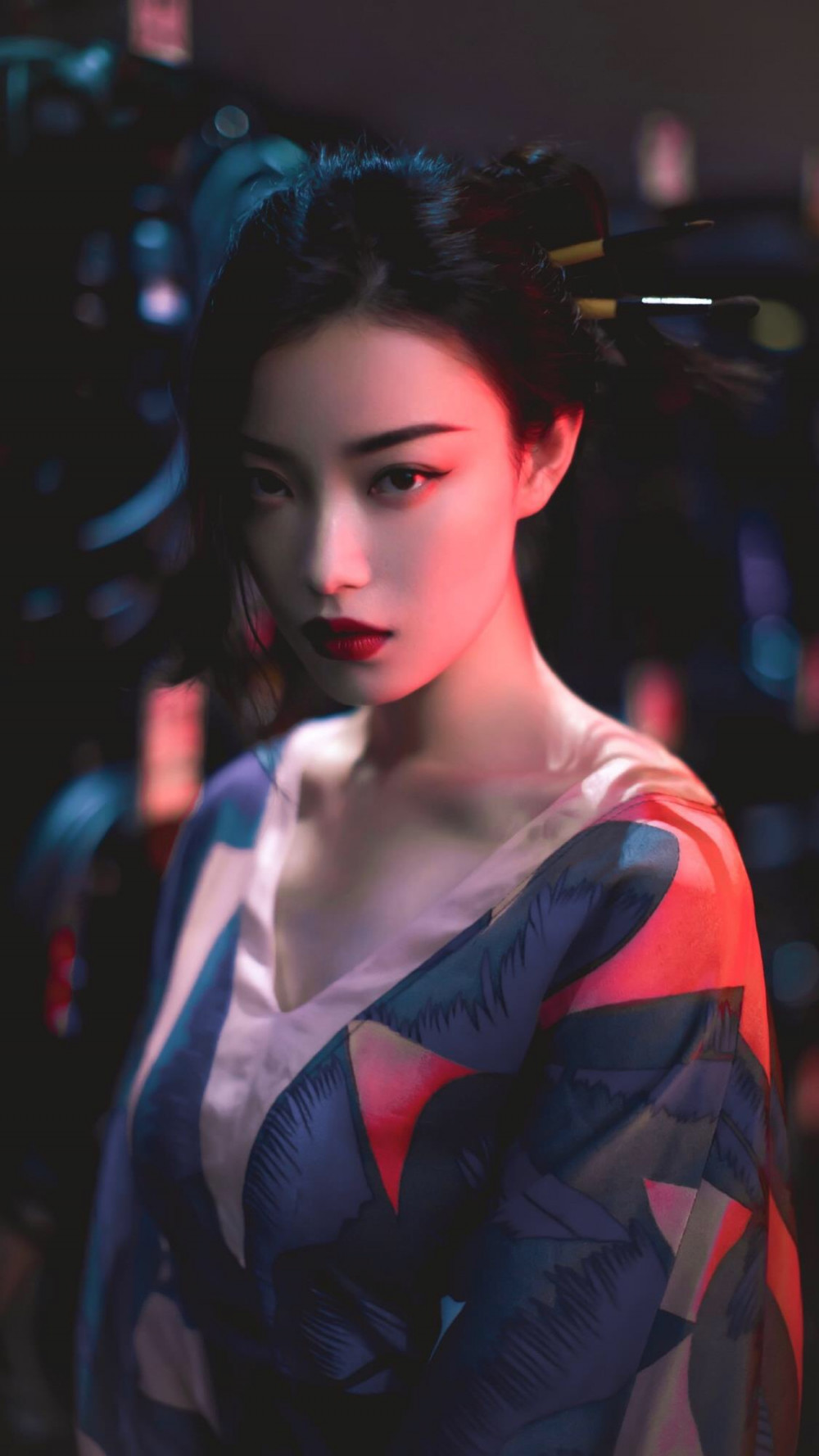 倪妮妩媚性感高冷写真图片手机壁纸