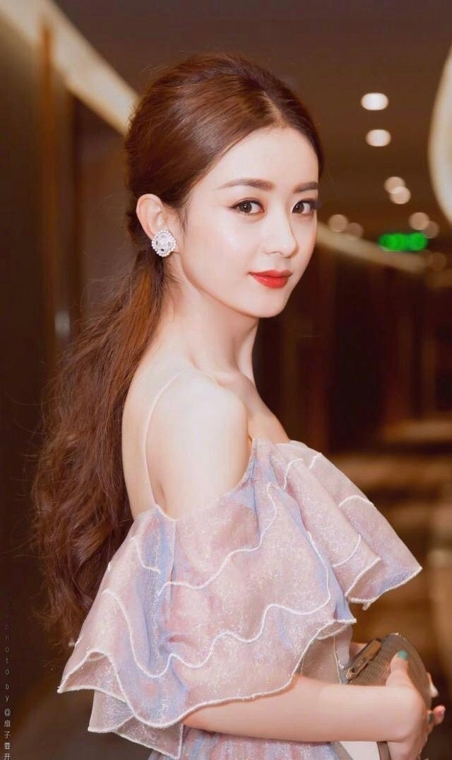 大眼美女小可爱赵丽颖美丽图片