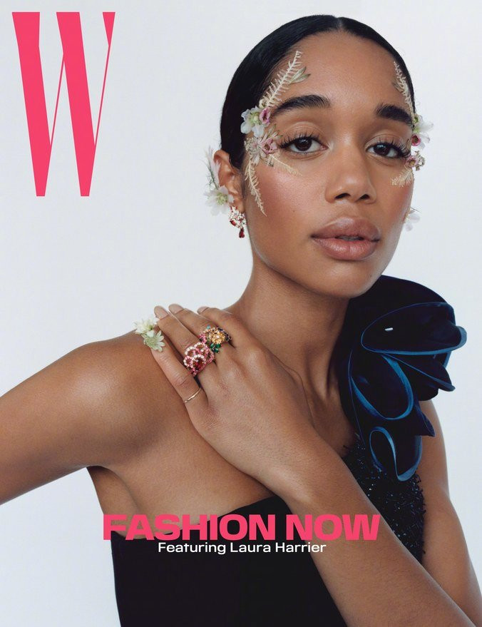 美国美女图片 欧美女演员Laura Harrier《W》杂志新