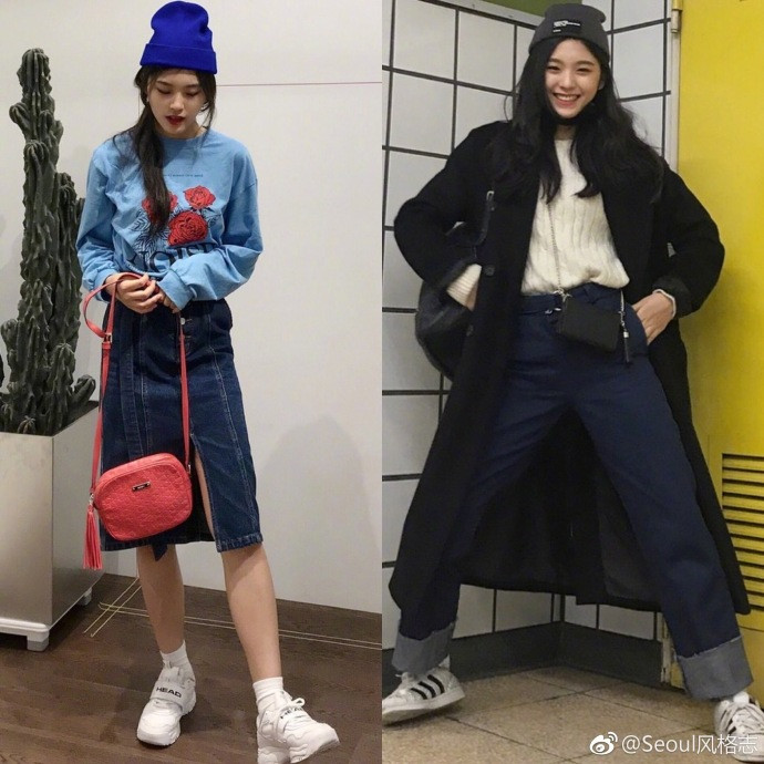 00后韩国美女模特주혜원穿搭图片