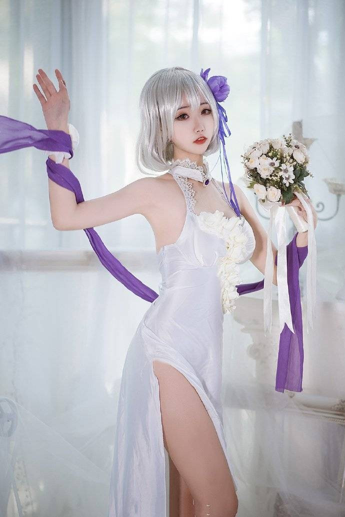 银发少女勾魂尤物撩人姿势捆绑写真