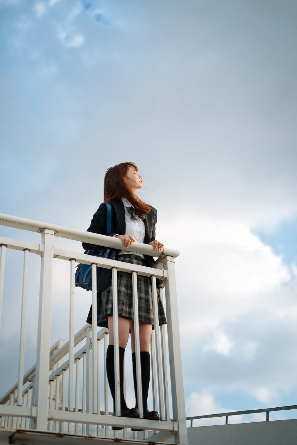 文艺JK制服美少女性感校园高清写真