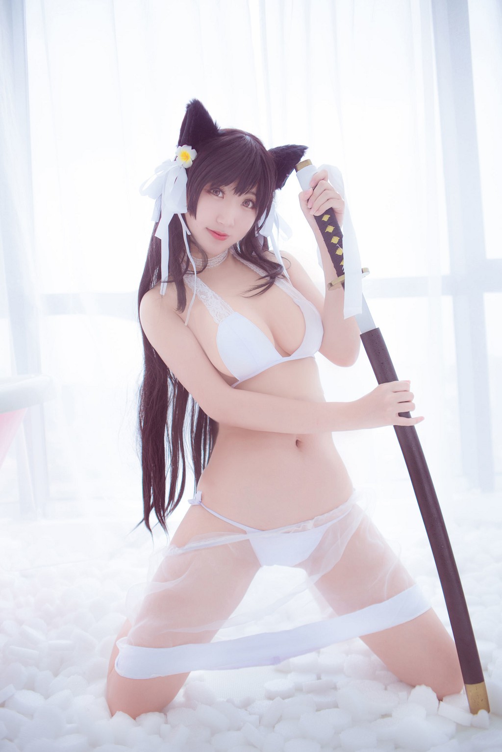 童颜巨乳校园JKCosplay爱宕泳衣百合女女私房互脱高清写真