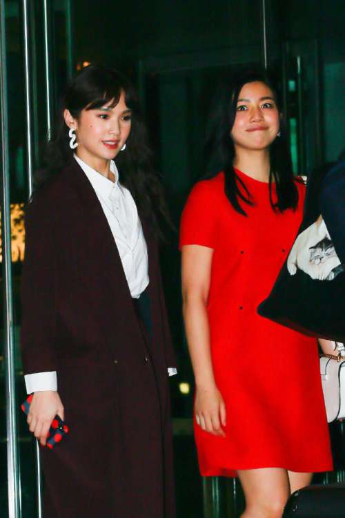 台湾美女明星杨丞琳陈妍希出席阿娇婚礼图片