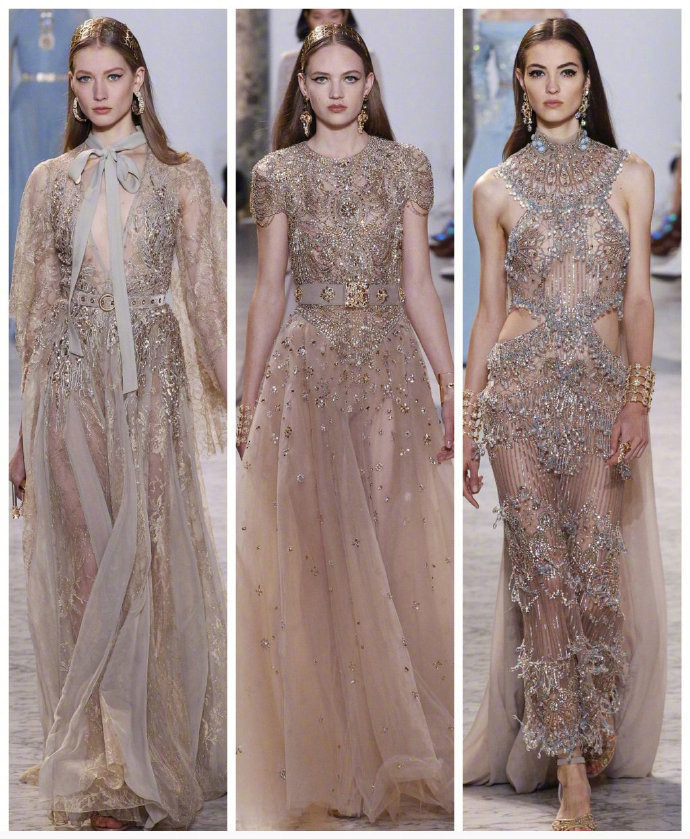 迪拜名媛婚纱礼服品牌Elie Saab 秋冬高级定制