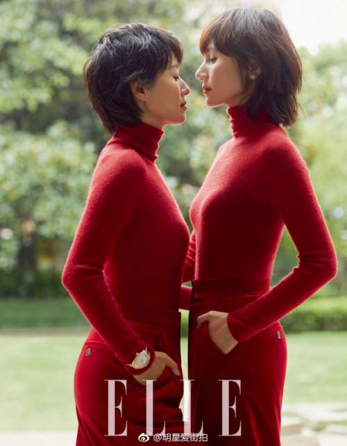 美女明星马伊琍袁泉一种闺蜜两样人生《ELLE》十