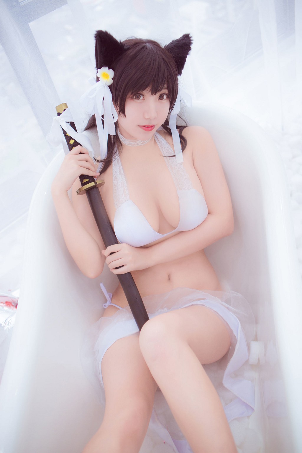 童颜巨乳校园JKCosplay爱宕泳衣百合女女私房互脱高清写真