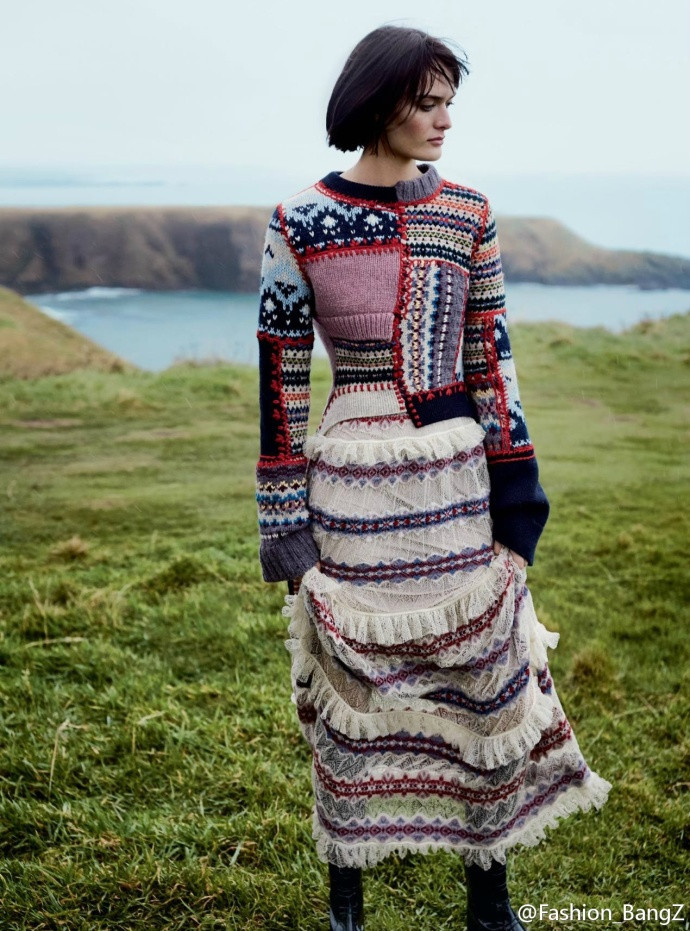 欧美超模Sam Rollinson英国版＂Harper's BAZAAR＂三月号