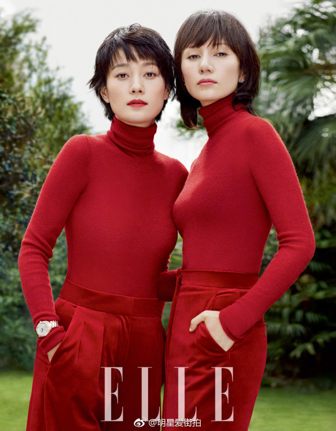 美女明星马伊琍袁泉一种闺蜜两样人生《ELLE》十