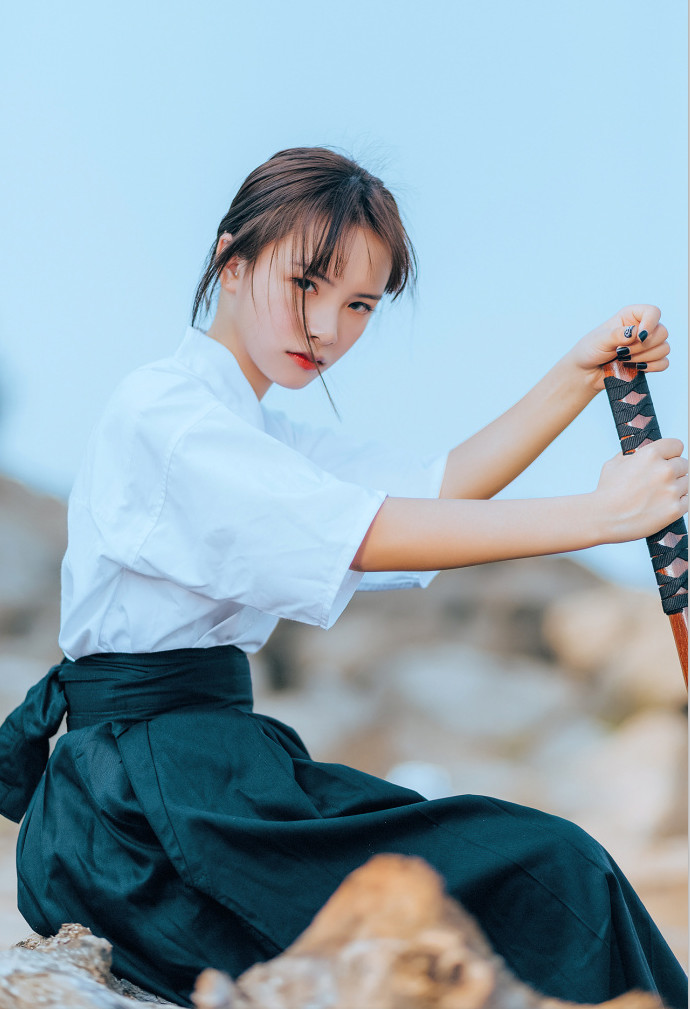 江西清纯美女邹欣怡Abby武道服侠客写真