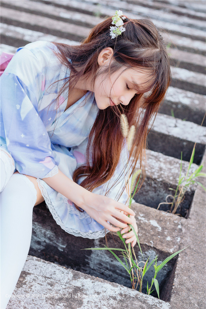 性感美女模特夏美酱清新和服写真