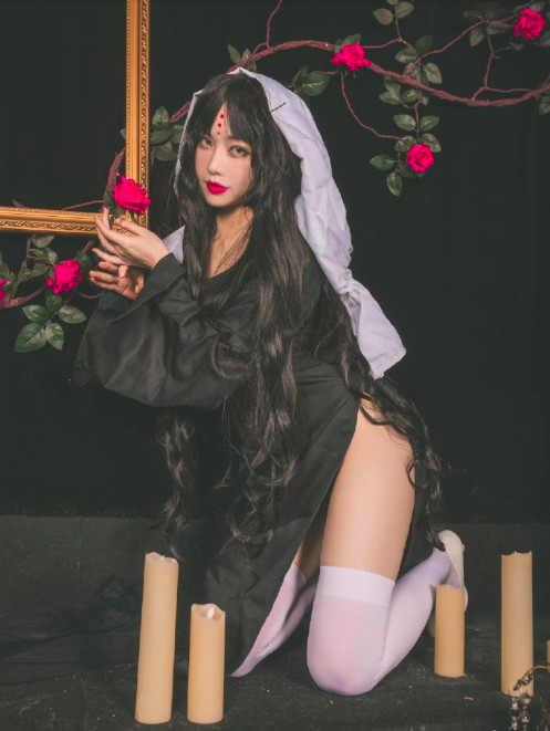 cos杀生院祈荒cosplay美女图片